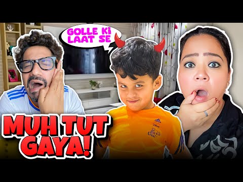 Golle Ne Laat Maar Ke Harsh Ka Muh Tod Diya 🤕 | Bharti Singh | Harssh Limbachiyaa | Golla