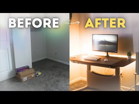 Transforming My EMPTY Room Into My DREAM Office!