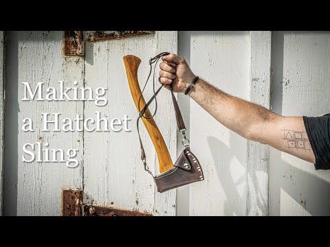 Making a Leather Mask Sling for the Scout Hatchet