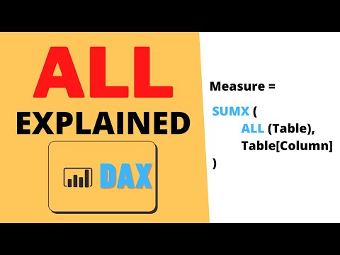 How to Use the ALL DAX Function in Power BI