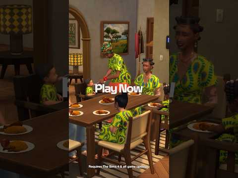 The colors, the clothes, the… Jollof? YUM! 😋🍴 Play Now