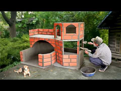 Castle dog house & integrated aquarium - special gift for my pets