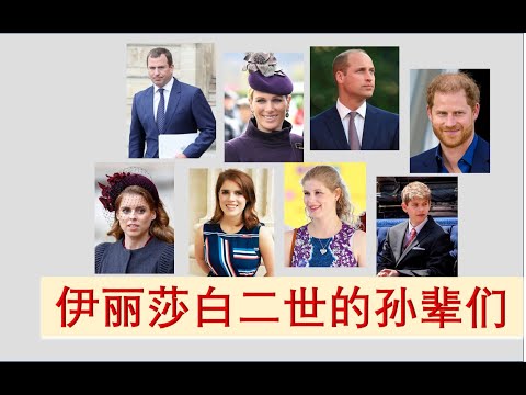 盘点英国伊丽莎白二世的八个孙辈们