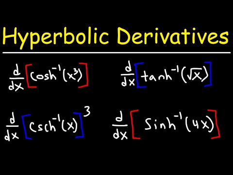 Derivatives of Inverse Hyperbolic Functions
