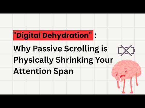 Digital Dehydration: Why Passive Scrolling is Physically Shrinking Your Attention Span