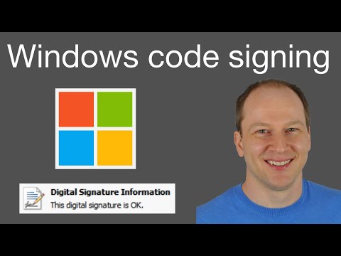 Code signing a Windows application