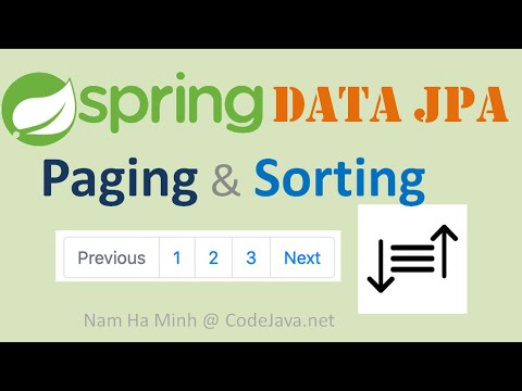 Spring Data JPA Paging and Sorting Examples with Thymeleaf