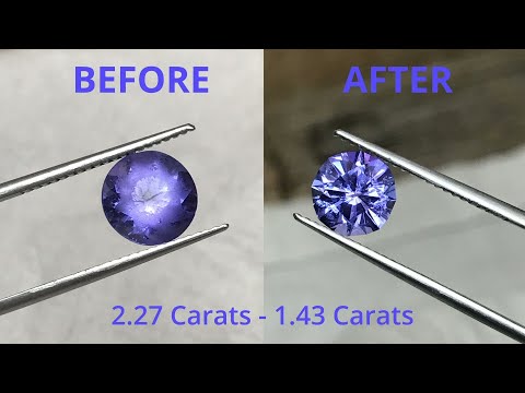 Giving This Gemstone New Life, How I Recut This Damaged Tanzanite