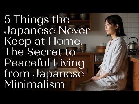 5 Things the Japanese Never Keep at Home – The Secret to Peaceful Living from Japanese Minimalism