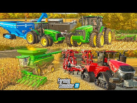 CORN HARVEST & FALL TILLAGE WITH 250BU CORN! (BIG TIME FARMER SERIES) | FS22