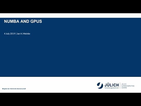 High-Performance Computing with Python: Numba and GPUs