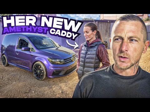 SURPRISING the Mrs with Her Fully Rebuilt VW Caddy! BMW Amethyst Purple Makeover