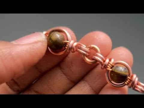 How to Make A Beaded Bracelet Using Copper! Free Jewelry Making Tutorial with Earth Angel Heals!