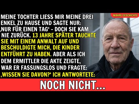 Meine Tochter ließ mir meine 3 Enkel…13 Jahre später beschuldigte sie mich, sie entführt zu haben!..