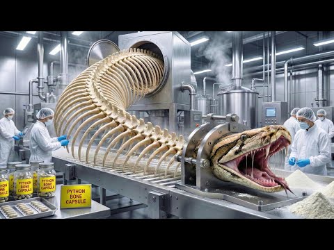 Inside the Snake Skeleton Factory – Full Process How Luxury Capsules Are Made
