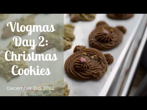 vlogmas: baking christmas cookies!