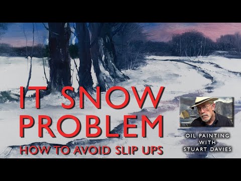 Snow Simple - Landscape Oil Painting With Stuart Davies