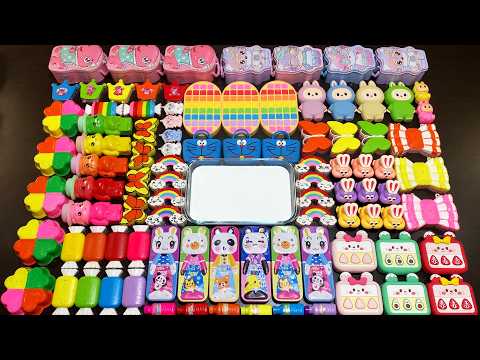 MIXING SLIME WITH CLAY VS MAKEUP VS GLITTER ! Mixing Random Things Into GLOSSY Slime #7011