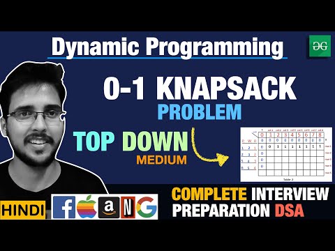 0/1 Knapsack Problem Top Down Approach Dynamic Programming complete DP Playlist in Hindi Hello world