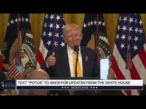 President Trump Participates in a Black History Month Reception