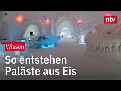 So wird das größte Schneehotel der Welt gebaut