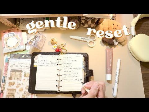 a gentle reset with me 📝🤎  planning the rest of the month & january