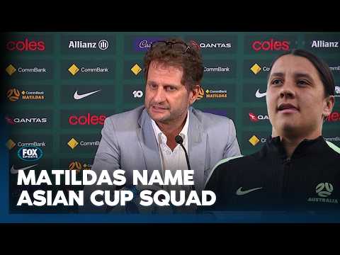 Matildas coach Joe Montemurro names Asian Cup squad including Fowler and Kerr ⚽ 🦘 | Fox Sports News