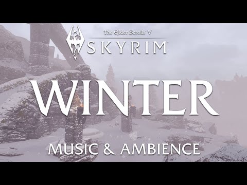 A Peaceful Winter | Relaxing Skyrim  Music & Ambience