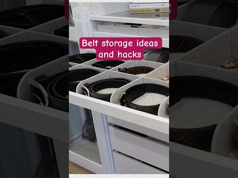 Space-Saving Belt Storage Idea You Need to Try! 📦