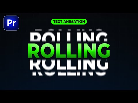 Scrolling Text Animation in Adobe Premiere Pro | Rolling Text Animation
