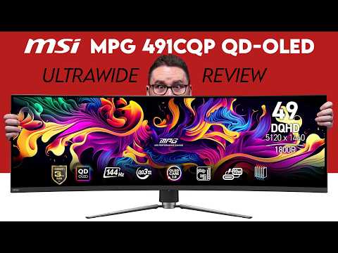 A Money Saving Ultrawide Monitor! MSI MPG 491CQP QD-OLED Gaming Monitor Review