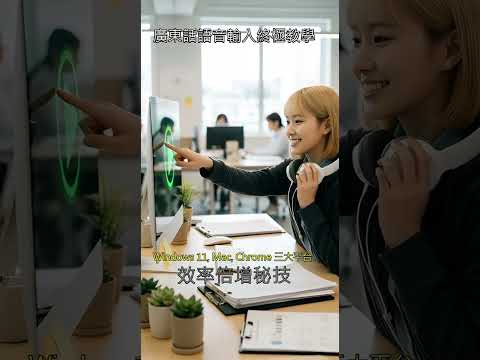 廣東話語音輸入終極教學 Windows 11, Mac, Chrome 三大平台效率倍增秘技 | AI 教學應用