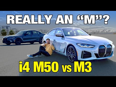 BMW i4 M50 vs. BMW M3 | Can the Electric i4 Outperform the M3? | Price, 0-60, Range & More