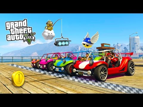 GTA 5 Online MARIO KART Special! EPIC Mario Kart Themed Deathmatch Races! (GTA 5 PC Gameplay Online)
