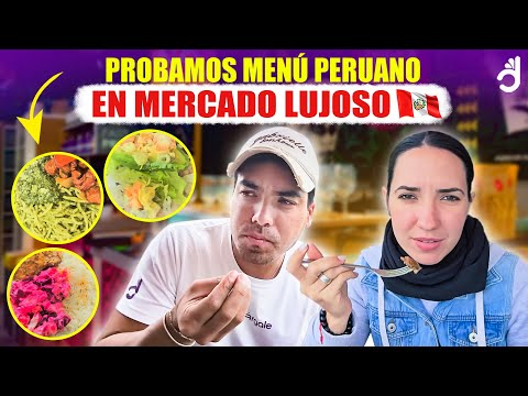 CUBANOS prueban por primera vez MENÚ peruano en un Mercado LUJOSO. Diferencia al mercado tradicional