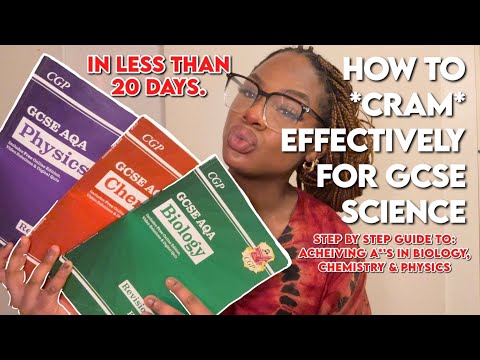 How to effectively *cram* for all 3 GCSE Sciences | step by step | 3 day cycle method for grade 8/9