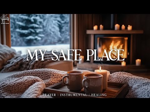 Powerful Worship Instrumental Music | Music for God's Presence With Snow & Fireplace With Crackling