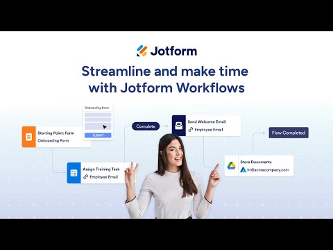Webinar: Streamline and Make Time With Jotform Workflows
