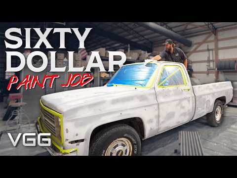 $60 DOLLAR Paint Job For My Old Truck! BUDGET makeover Goin' Ta Town Approved?