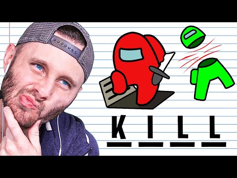 DRAWING FUNNY Among Us CHARACTERS