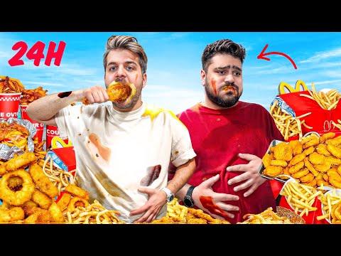 هرکی کالری بیشتری بخوره برندس 🌭🍔