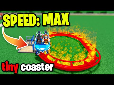 I build World's SMALLEST Roller Coaster in Roblox.. (its insane)
