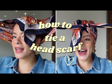 Easy Head Scarf Tutorial | How to Tie a Head Scarf