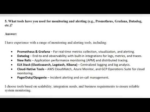 sre interview questions and answers | sre interview questions and answers for experienced