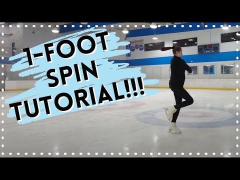 How To Do A One Foot Spin - Tips For Beginners! - Figure skating Tutorial!