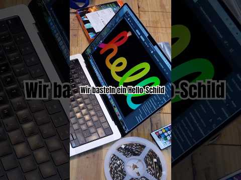 Apples „Hello“ selber gebastelt.