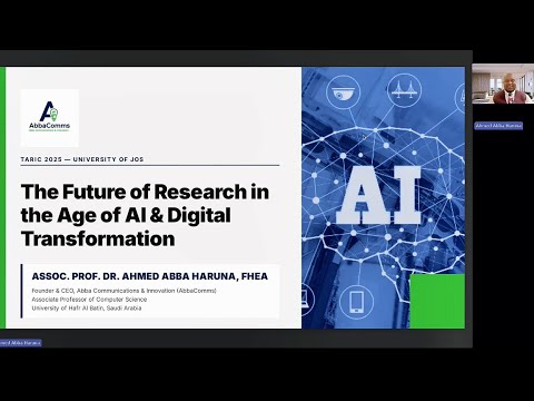 The Future of Research in the Age of AI & Digital Transformation | Dr. Ahmed Abba Haruna | TARIC2025