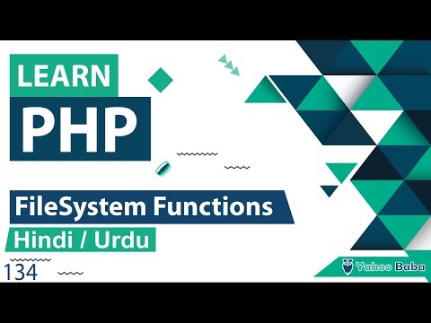 PHP FileSystem Functions Tutorial in Hindi / Urdu