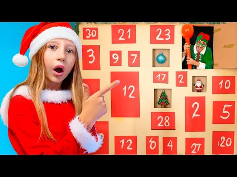 Nastya breaks through Christmas layers to find the bouncy toys!