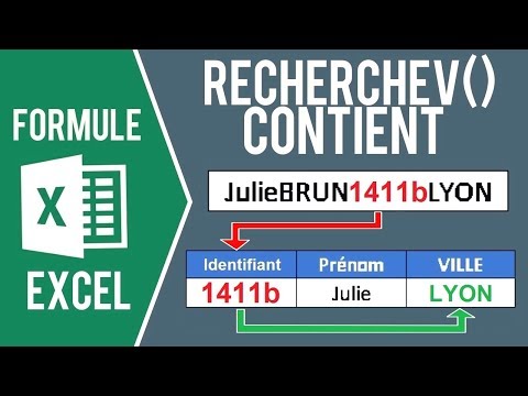 EXCEL - FAIRE UNE RECHERCHEV QUI CONTIENT LA VALEUR CHERCHÉE (Mais qui n'est pas la valeur exacte)